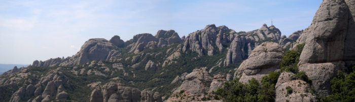 Bones vistes del Ponent Montserratí des del cim de l'agulla